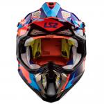 Capacete LS2 MX 470 Subverter Azul / Laranja