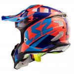 Capacete LS2 MX 470 Subverter Azul / Laranja