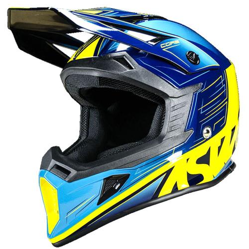 Capacete Asw Core Rush Amarelo/Azul